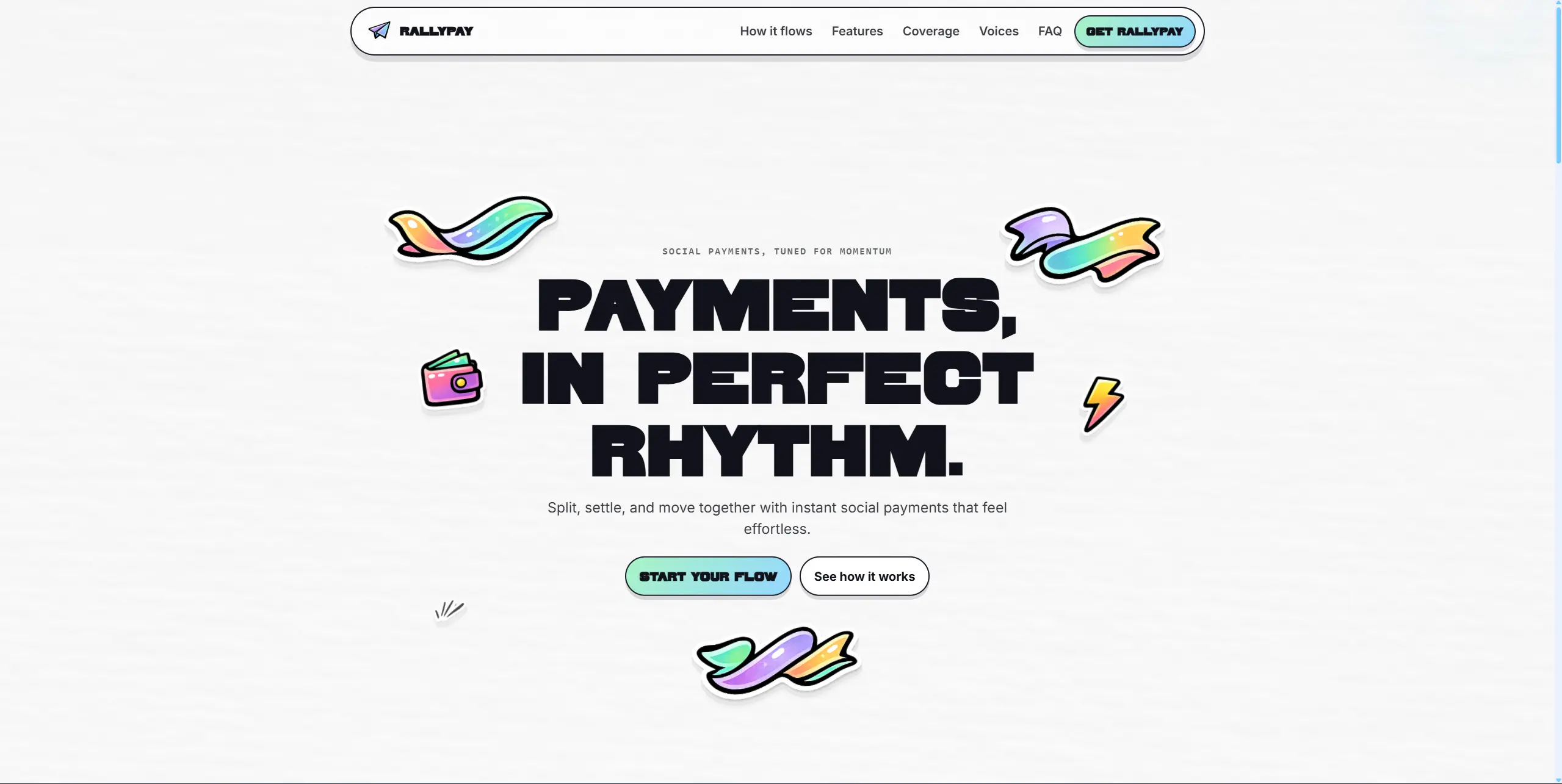Podgląd projektu RallyPay